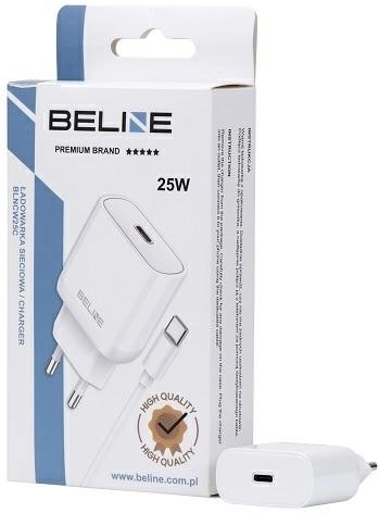 Tinklo įkroviklis 25 W GaN USB‑C + USB‑C laidas – Balta