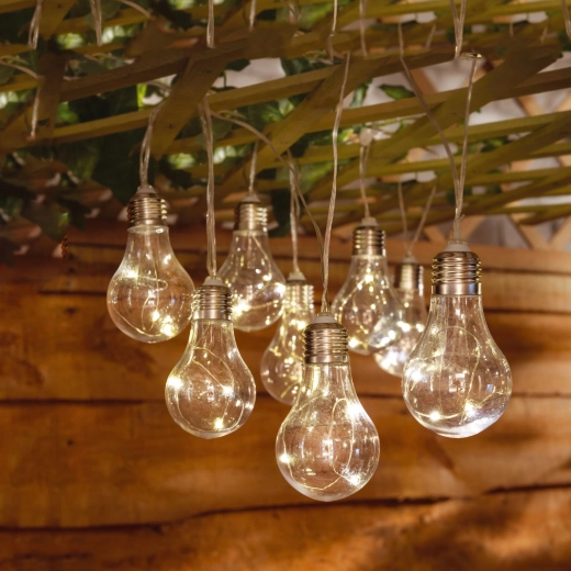 Solar garden garland 3.8 m, 10 LED, warm white