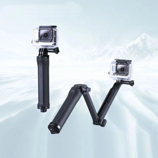 Trikojis monopodas ir mini stovas veiksmo kameroms GOPRO – juodas