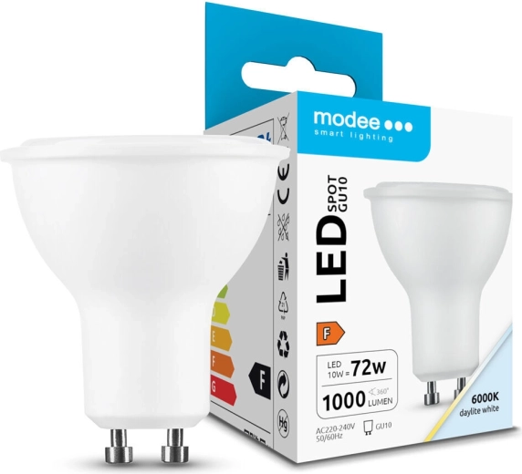 Modee LED spotlight bulb GU10 10 W 1000 lm cool white 6000K