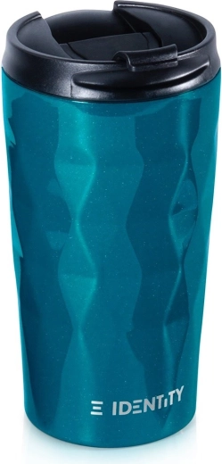 Steel Travel Mug 430 ml – Turquoise, Vacuum Insulated
