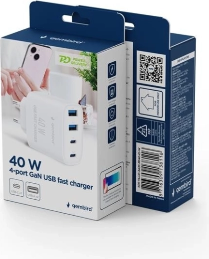 Greitas įkrovimas iki 40 W (USB PD + QC 3.0)