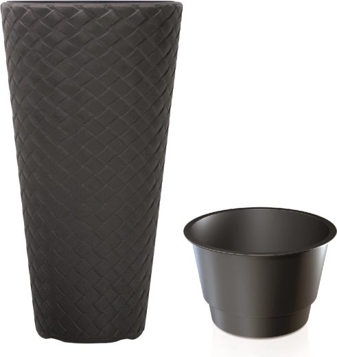 Matuba Slim Planter with Insert 40 cm Anthracite