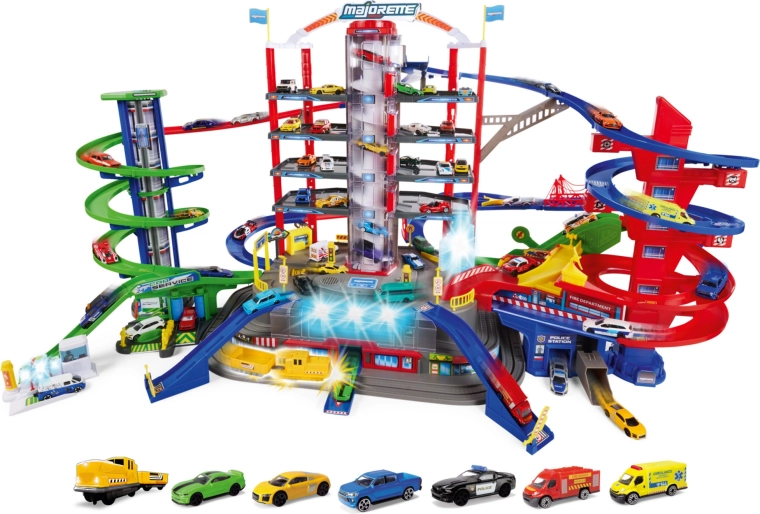 7 aukštai veiksmo ir vieta iki 35 automobilių