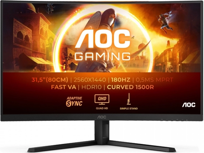 AOC Gaming Curved QHD Monitor 31.5 inches