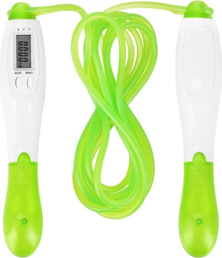 Digital jump rope with counter and LCD display