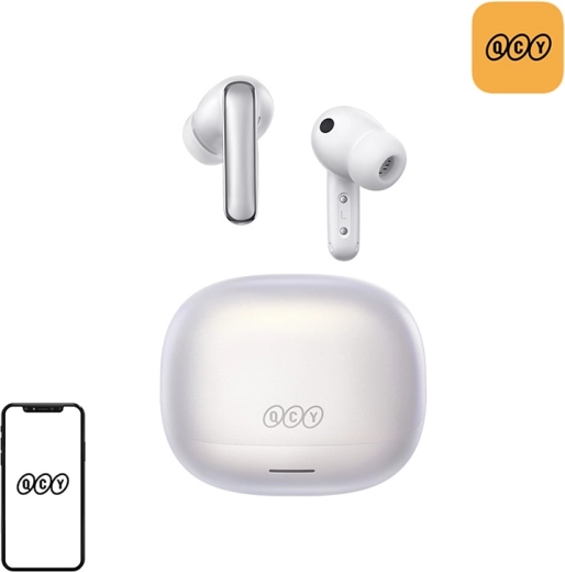 Belaidės ausinės QCY MeloBuds N65 baltos