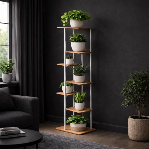 Loft design: metal + wood