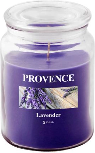 Provence Lavender Scented Glass Candle 95 Hours