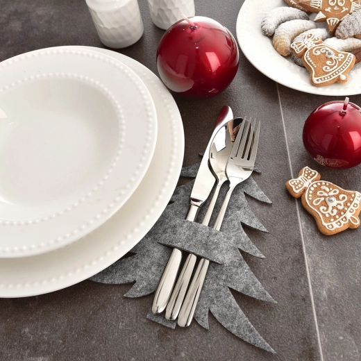 Smart felt fastening for cutlery
