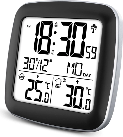 Alarm, snooze, and accurate DCF77 time