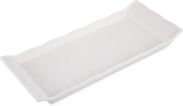 Rectangular serving tray 29.5 × 13 cm – white
