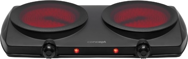 Double Hot Plate Electric Cooker CONCEPT VE3060, Black