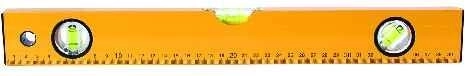 Spirit Level 400 mm, 3 Vials, Yellow