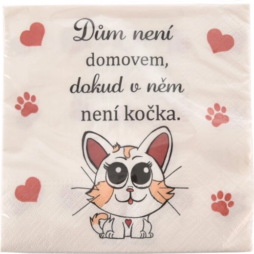 Servetėlės Cat home 33 × 33 cm, 20 vnt.