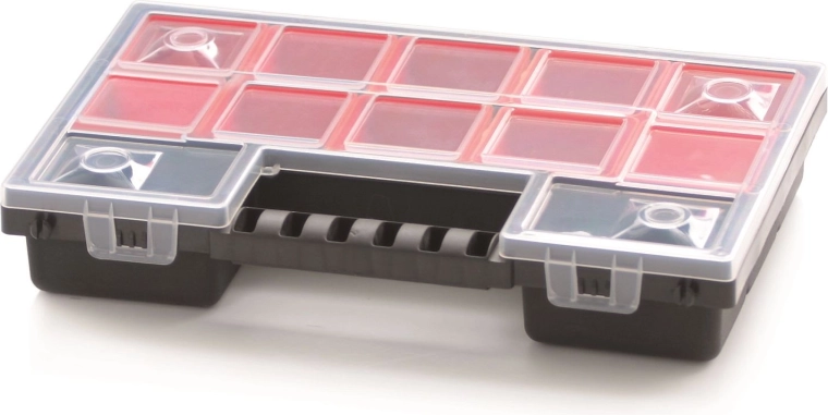 Plastikinis organizatorius NORB 287×186×50 mm su 12 išimamų skyrelių