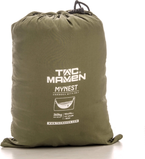 Hamakas su tinkleliu nuo uodų PENTAGON Mynest, juodas