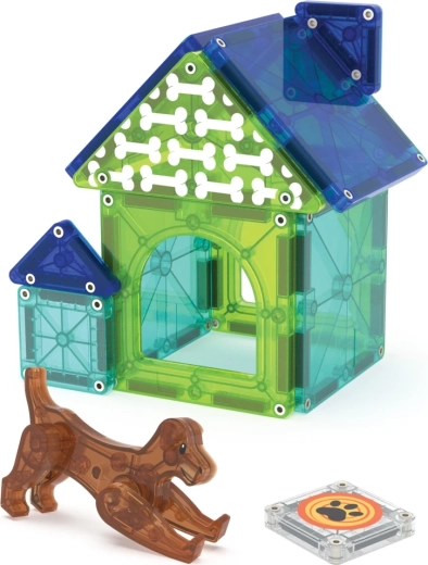 Cute doghouse with a dog figure