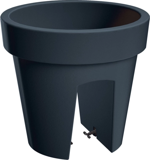 Vazonas ant turėklų Lofly Railing 24,5 cm, antracito spalvos