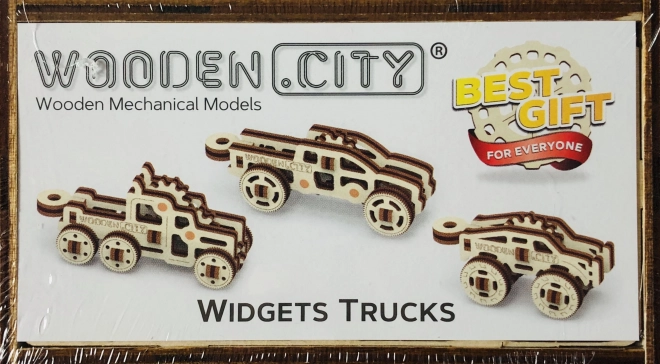 Wooden 3D Puzzle Trucks