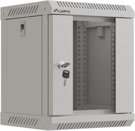 Lanberg 10" Wall-Mounted Rack Cabinet 6U 300x300 Gray