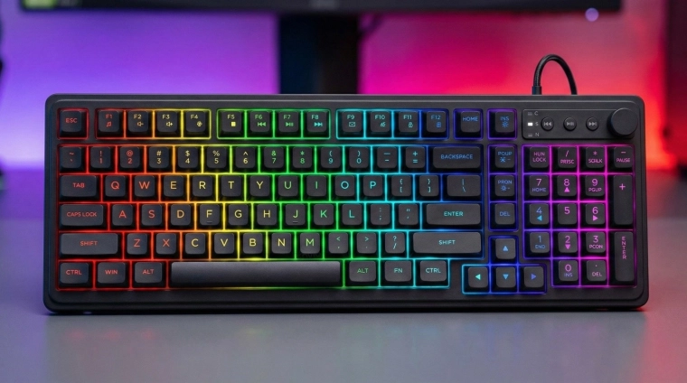 RGB backlighting for a gaming atmosphere
