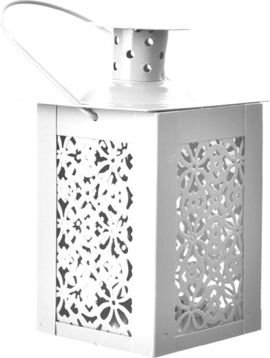 White metal lantern