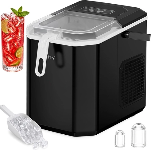 Ruhhy countertop ice maker 1.2 L black