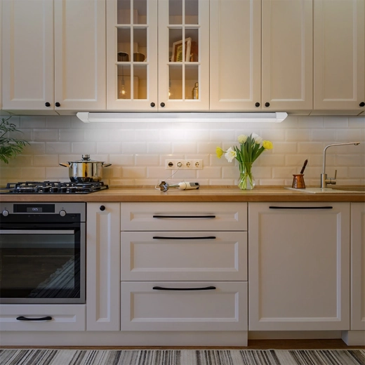 Practical lighting under kitchen cabinets
