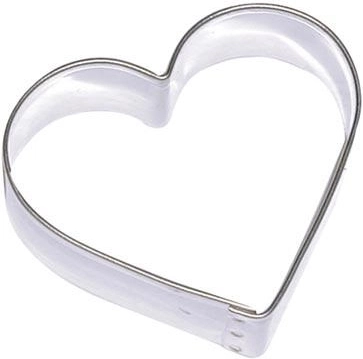 Stainless steel cookie cutter – heart, set of 10 pcs