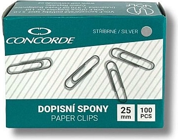 Paper clips 25 mm, 100 pcs