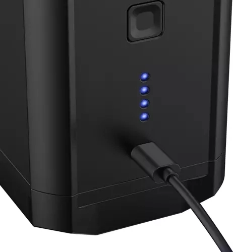 Cordless pump with rechargeable battery and USB‑C