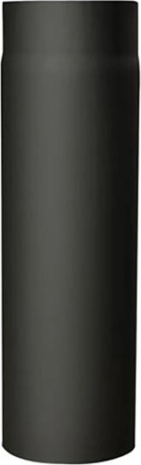 Flue pipe 130 mm, length 500 mm, wall thickness 1.5 mm, black