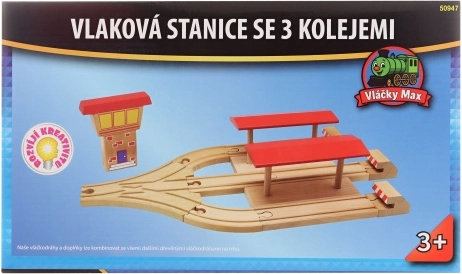 Max traukinukai – traukinių stotis su 3 bėgiais