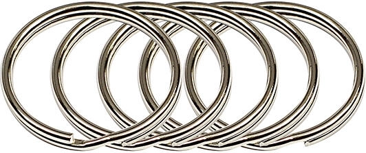 25 mm Nickel-Plated Key Ring (50 pcs)