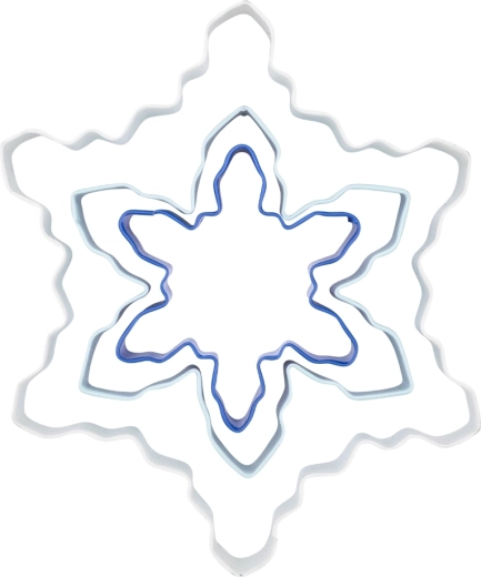 Stainless Steel Snowflake Cookie Cutter Set – 3 pcs