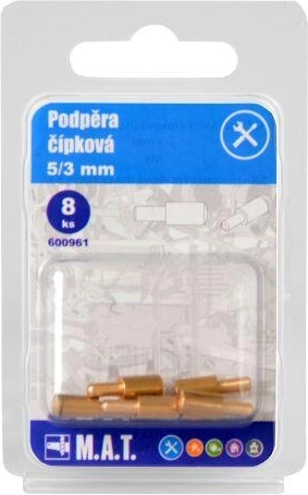 Shelf pin support 5/3 mm brass (8 pcs)