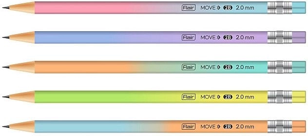 Mechaninis grafitinis pieštukas Concorde Move 2 mm, įvairių spalvų