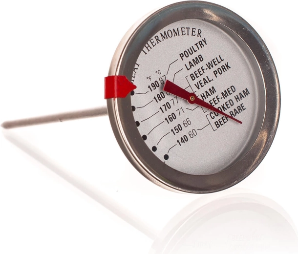 Analog probe meat thermometer 12.5 cm (60–87 °C)