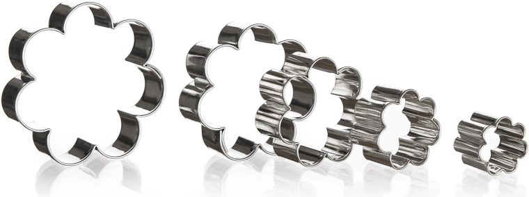 Flower Cookie Cutter Set – 5 Pieces