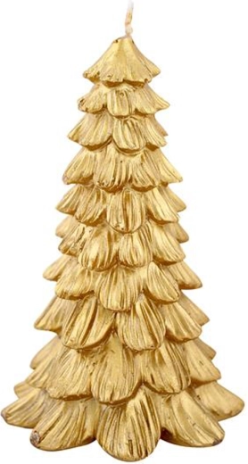 Christmas tree candle gold