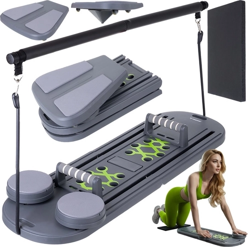 Daugiafunkcė pilates lentą TRIZAND 97 × 35 cm su rankenomis treniruotėms