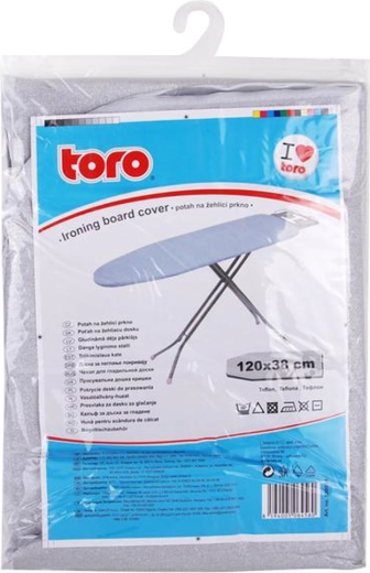 Toro ironing board cover with non-stick Teflon surface 38 × 120 cm