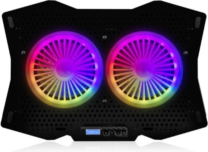 Modecom silent fan rgb aušinimo padėklas nešiojamajam kompiuteriui