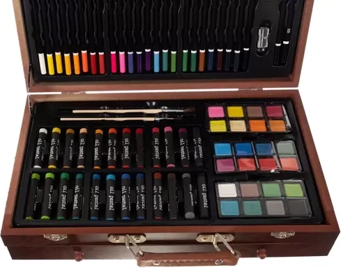 129 dalių rinkinys piešimui ir tapybai