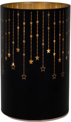 Decorative LED Lantern 14 cm, Black