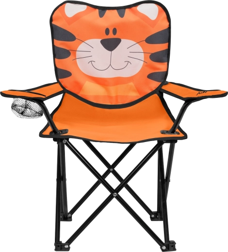 Vaikiška sulankstoma kėdė NILS Fun Tiger su gėrimo laikikliu