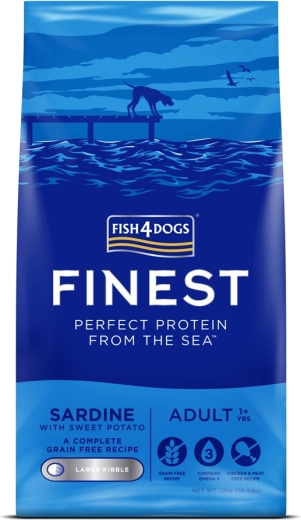 Fish4Dogs Finest Sardine with Sweet Potatoes for Adult Dogs 12 kg