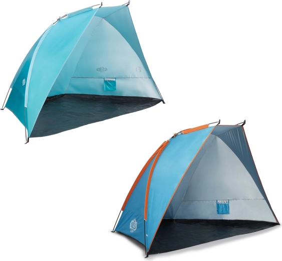 Paplūdimio palapinė NILS Camp NC8030 mėlynai–oranžinė XXL