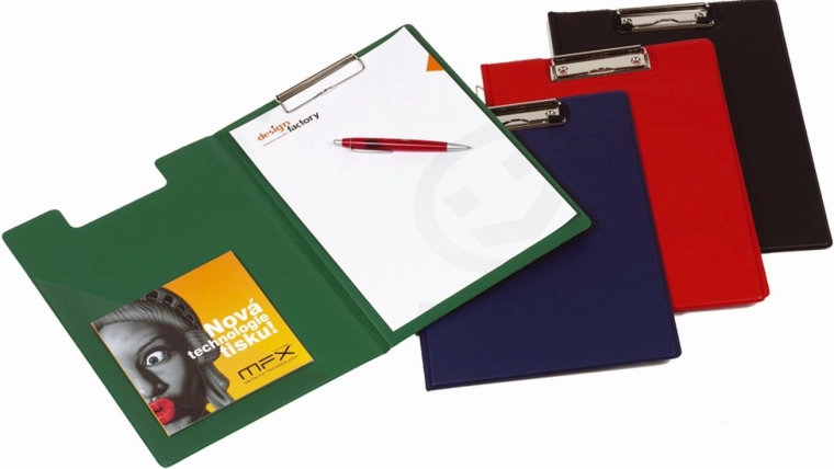 Writing board with metal clip Classic A4